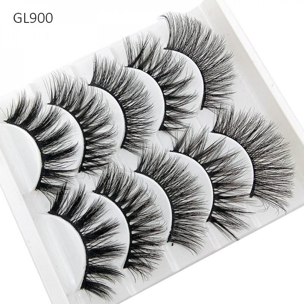 5 pairs mixed faux mink eyelashes